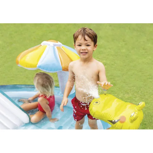 Intex Gator Play Center Παιδική Στρογγυλή Πισίνα Φουσκωτή 201x84εκ. Τιρκουάζ Intex Gator Play Center Παιδική Στρογγυλή Πισίνα Φουσκωτή 201x84εκ. Τιρκουάζ