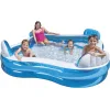 Intex Swim Center Τετράγωνη Πισίνα PVC Φουσκωτή 229x229x66εκ. Μπλε