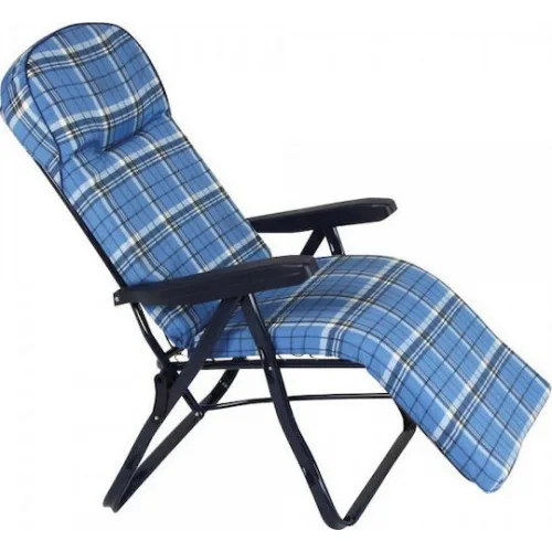 Escape Ξαπλώστρα-Πολυθρόνα Παραλίας με Ανάκλιση 6 Θέσεων Μπλε 105εκ.