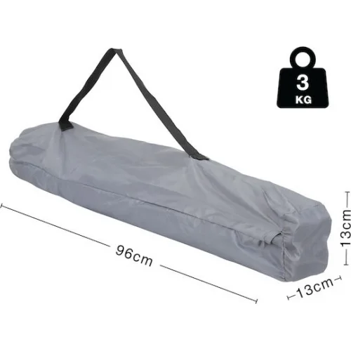 Escape Καρέκλα Παραλίας Αλουμινίου Γκρι Αδιάβροχη 96x16εκ.