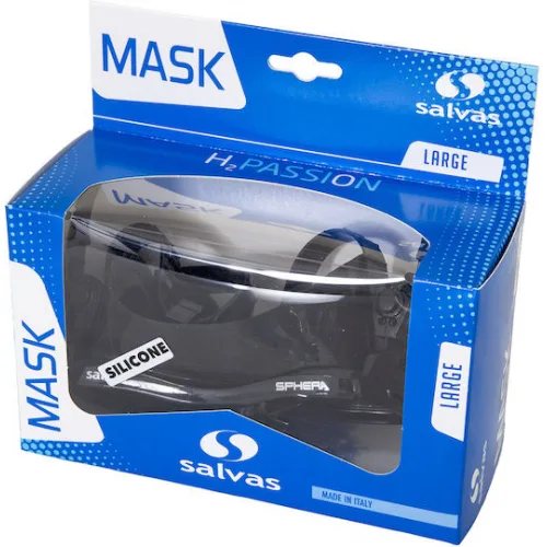 Salvas Μάσκα Θαλάσσης Σιλικόνης Sphera σε Μαύρο χρώμα