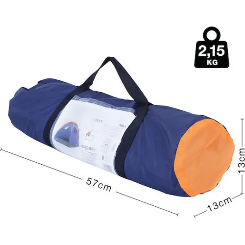 Escape Trail II Καλοκαιρινή Σκηνή Camping Igloo Μπλε για 2 Άτομα 205x150x110εκ.
