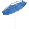 Escape Ομπρέλα Θαλάσσης Αλουμινίου Διαμέτρου 2m με UV Προστασία και Αεραγωγό Silver/Blue 8τμχ
