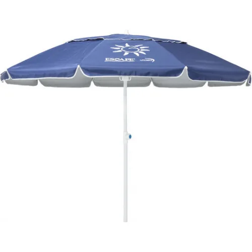 Escape Σπαστή Ομπρέλα Θαλάσσης Διαμέτρου 2m με UV Προστασία και Αεραγωγό Blue