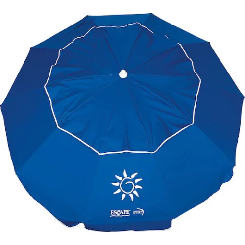 Escape Σπαστή Ομπρέλα Θαλάσσης Διαμέτρου 2m με UV Προστασία και Αεραγωγό Blue
