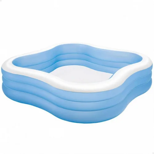 Intex Swim Center Παιδική Τετράγωνη Πισίνα Φουσκωτή 229x229x56εκ. Μπλε Intex Swim Center Παιδική Τετράγωνη Πισίνα Φουσκωτή 229x229x56εκ. Μπλε
