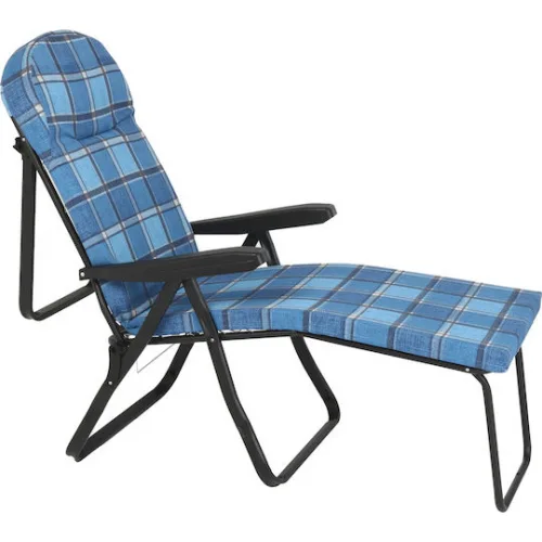 Escape Ξαπλώστρα-Πολυθρόνα Παραλίας με Ανάκλιση 7 Θέσεων Μπλε