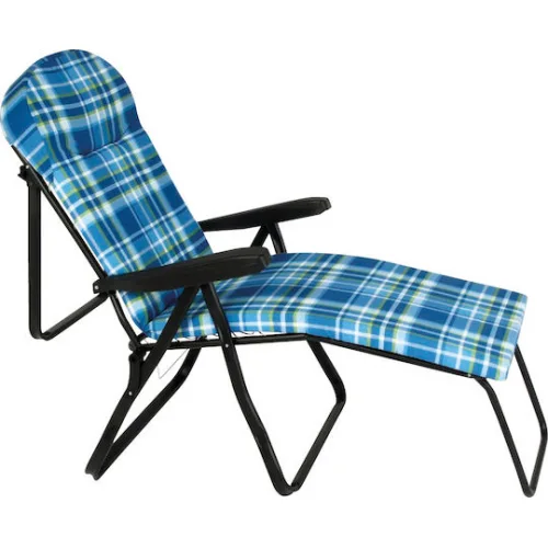 Escape Ξαπλώστρα-Πολυθρόνα Παραλίας με Ανάκλιση 7 Θέσεων Μπλε