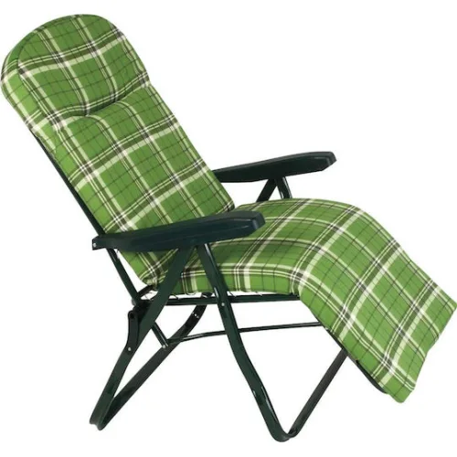 Escape Ξαπλώστρα-Πολυθρόνα Παραλίας με Ανάκλιση 6 Θέσεων Πράσινη 35x105εκ.