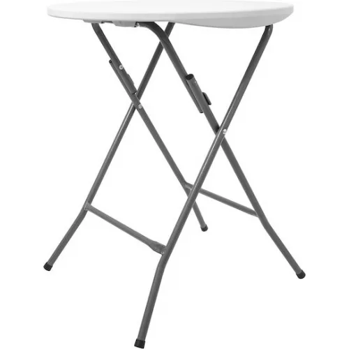 Escape Τραπέζι Αλουμινίου για Camping Πτυσσόμενο 60x60x73.5cm Λευκό