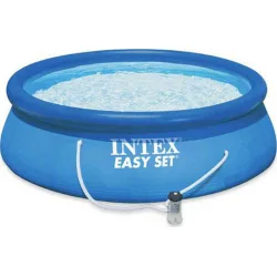 Intex Easy Set Στρογγυλή Πισίνα Φουσκωτή 366x76εκ. Μπλε