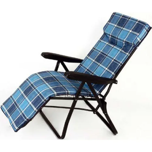 Escape Ξαπλώστρα-Πολυθρόνα Παραλίας με Ανάκλιση 6 Θέσεων Μπλε 59x42x105εκ.