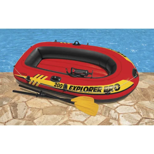 Intex Εxplorer Pro 200 Φουσκωτή Βάρκα 2 Ατόμων Πορτοκαλί 196x102εκ.