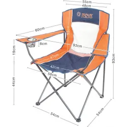 Escape Καρέκλα Παραλίας Πορτοκαλί 96x16εκ.