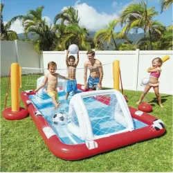 Intex Action Sports Play Center Παιδική Πισίνα Φουσκωτή 325x267x102εκ. Κόκκινη