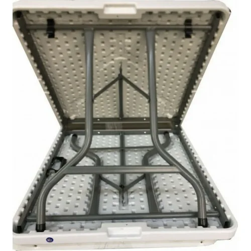 Escape Τραπέζι Αλουμινίου για Camping Πτυσσόμενο σε Βαλιτσάκι 183x75x74cm Λευκό