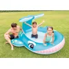 Intex Whale Spray Παιδική Πισίνα Φουσκωτή 201x196x91εκ. Μπλε 4τμχ Intex Whale Spray Παιδική Πισίνα Φουσκωτή 201x196x91εκ. Μπλε 4τμχ