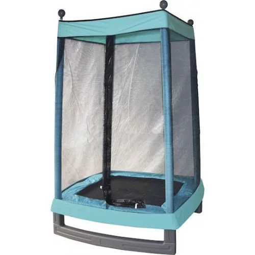 AMILA Τραμπολίνο Παιδικό 127x127εκ. με Προστατευτικό Δίχτυ