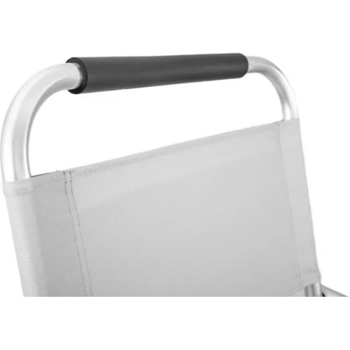AMILA Καρεκλάκι Παραλίας Αλουμινίου Γκρι 53x63x60εκ.