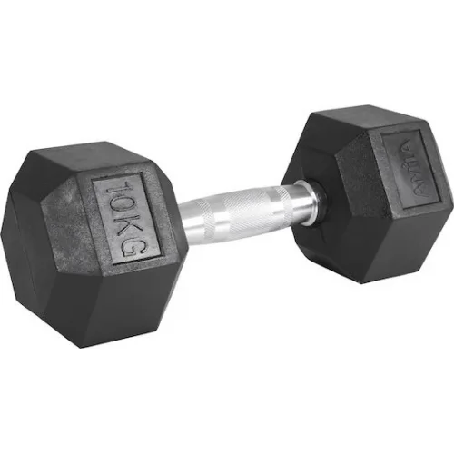 AMILA Βαράκι Εξάγωνο Λαστιχένιο 1 x 10kg