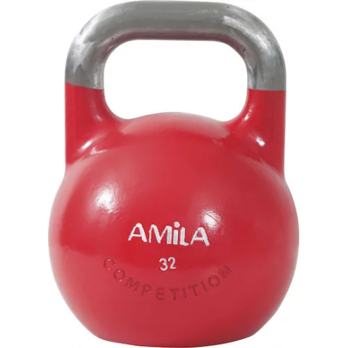 AMILA Kettlebell από Μαντέμι 32kg Κόκκινο