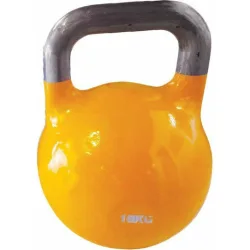 AMILA Kettlebell Βινυλίου 16kg Κίτρινο