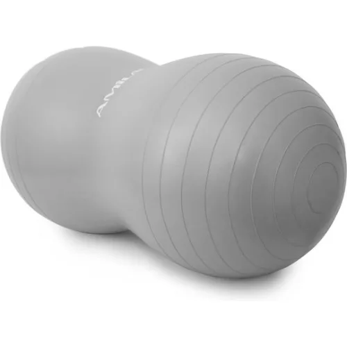 AMILA Peanut Μπάλα Pilates 50cm 0.5kg σε Γκρι Χρώμα