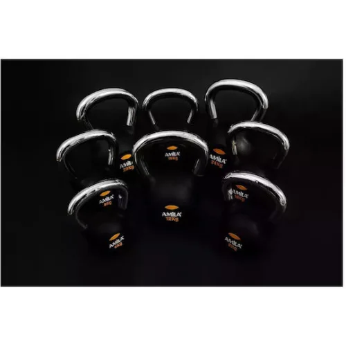 AMILA Kettlebell από Λάστιχο 10kg Μαύρο