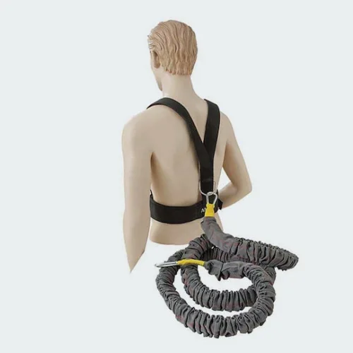 AMILA Λάστιχο Γυμναστικής Σωληνωτό Μαλακό Γκρι με Τιράντες 5m