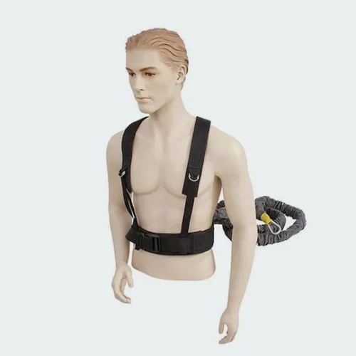 AMILA Λάστιχο Γυμναστικής Σωληνωτό Μαλακό Γκρι με Τιράντες 5m