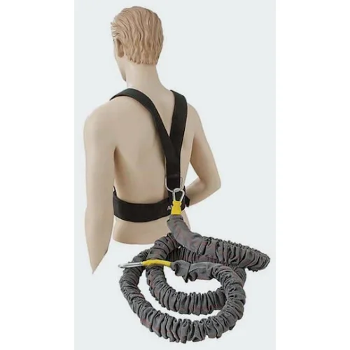 AMILA Λάστιχο Γυμναστικής Σωληνωτό Μαλακό Γκρι με Τιράντες 5m