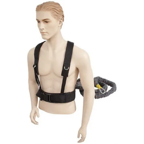 AMILA Λάστιχο Γυμναστικής Σωληνωτό Σκληρό Γκρι με Τιράντες