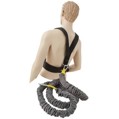 AMILA Λάστιχο Γυμναστικής Σωληνωτό Σκληρό Γκρι με Τιράντες