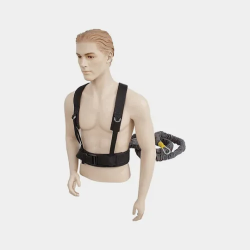 AMILA Λάστιχο Γυμναστικής Σωληνωτό Σκληρό Γκρι με Τιράντες