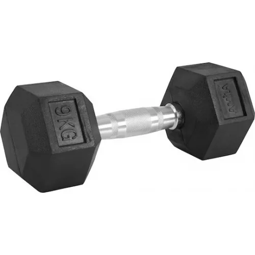 AMILA Βαράκι Εξάγωνο Λαστιχένιο 1 x 9kg