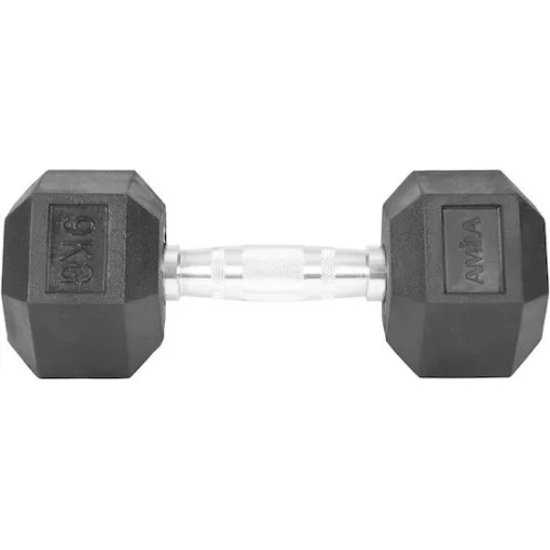 AMILA Βαράκι Εξάγωνο Λαστιχένιο 1 x 9kg