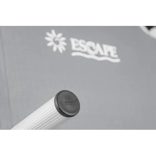 Escape Καρεκλάκι Παραλίας Αλουμινίου με Ψηλή Πλάτη Λευκό