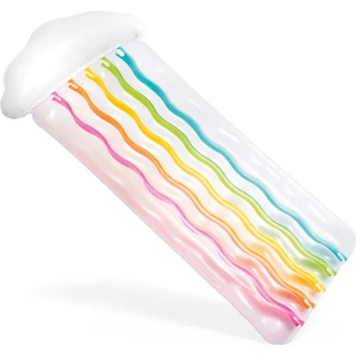Intex Rainbow Cloud Mat Φουσκωτό Στρώμα Θαλάσσης