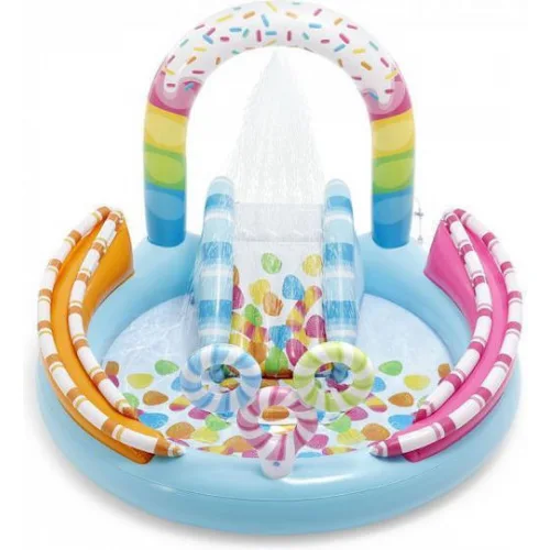 Intex Candyfun Play Center Παιδική Στρογγυλή Πισίνα PVC Φουσκωτή 170x122εκ. Τιρκουάζ Intex Candyfun Play Center Παιδική Στρογγυλή Πισίνα PVC Φουσκωτή 170x122εκ. Τιρκουάζ