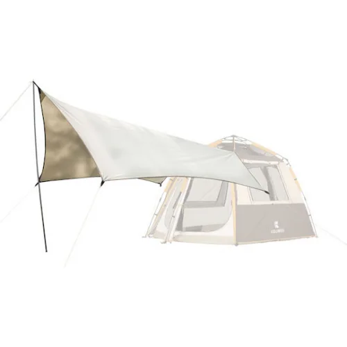 Keumer Marquee Σκίαστρο Παραλίας 4 ατόμων Ατόμων Λευκό 150x150x150εκ.