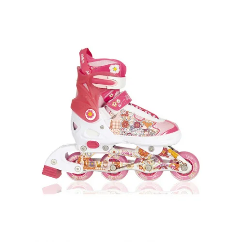 AMILA Inline Αυξομειούμενα Rollers Ροζ Παιδικά