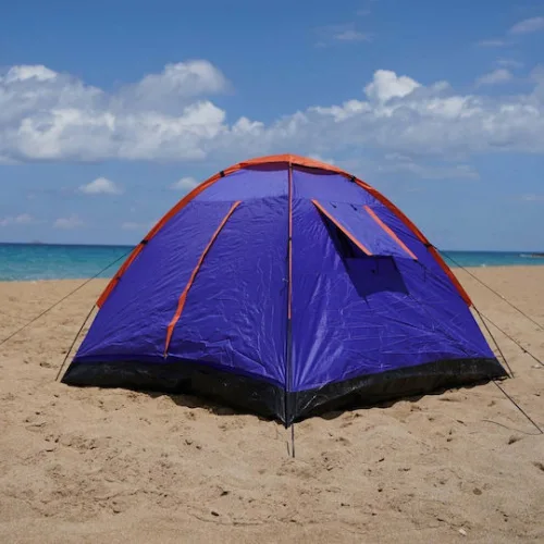Escape Trail II+ Καλοκαιρινή Σκηνή Camping Igloo Μπλε για 2 Άτομα 210x180x130εκ.