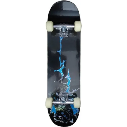 AMILA Skatebomb Shark 7.87" Complete Shortboard Μαύρο