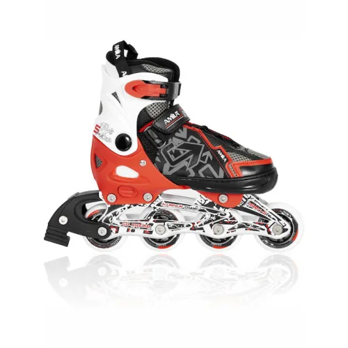 AMILA Inline Αυξομειούμενα Rollers Κόκκινα Παιδικά