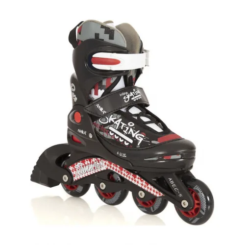 AMILA Inline Αυξομειούμενα Rollers Μαύρα Παιδικά