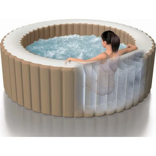 Intex Pure Spa Bubble Massage Στρογγυλή Πισίνα PVC Φουσκωτή Υδρομασάζ