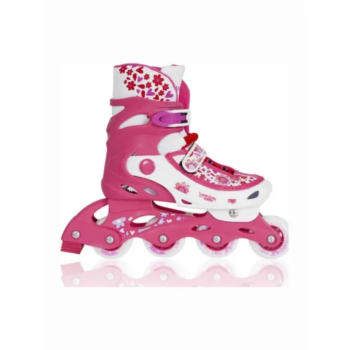 AMILA Inline Αυξομειούμενα Rollers Ροζ Παιδικά