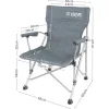 Escape Deluxe Καρέκλα Παραλίας Γκρι Αδιάβροχη 67x69x89εκ.