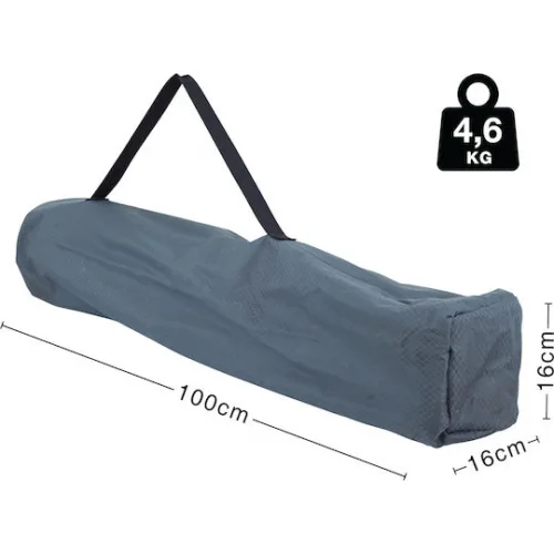 Escape Deluxe Καρέκλα Παραλίας Γκρι Αδιάβροχη 67x69x89εκ.