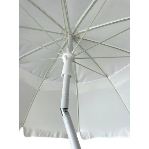Escape Σπαστή Ομπρέλα Θαλάσσης Διαμέτρου 2m με Αεραγωγό Λευκή